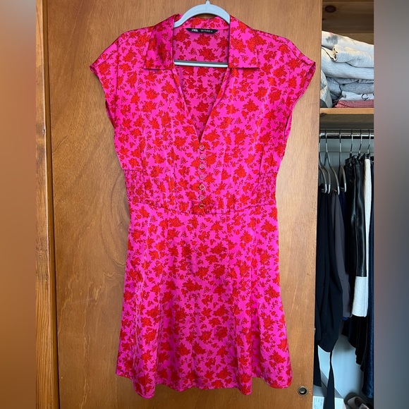 Zara Dresses Zara Pink Dress Poshmark